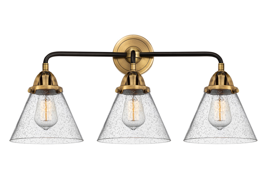 Innovations 288-3W-BAB-G44 Three Light Bath Vanity, Black Antique Brass