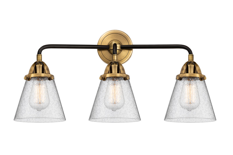 Innovations 288-3W-BAB-G64 Three Light Bath Vanity, Black Antique Brass