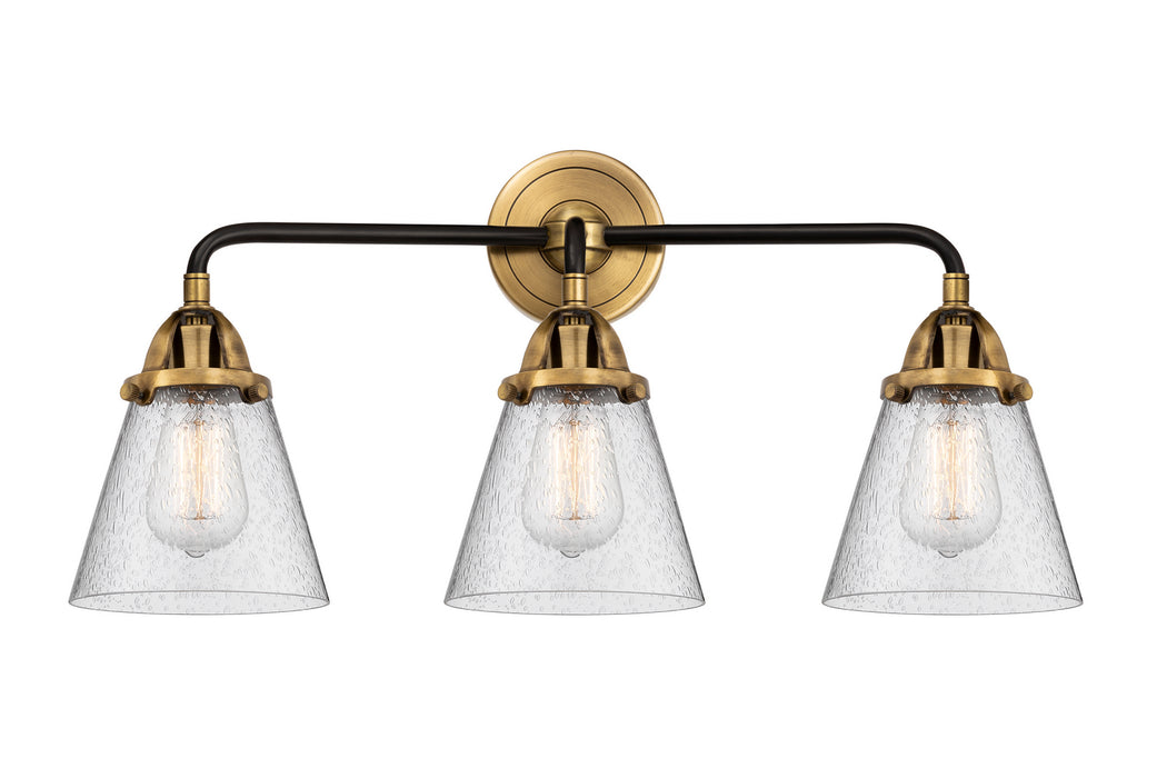 Innovations 288-3W-BAB-G64 Three Light Bath Vanity, Black Antique Brass