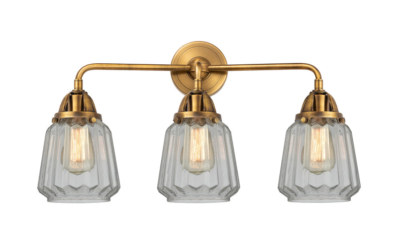 Innovations 288-3W-BB-G142 Three Light Bath Vanity, Brushed Brass