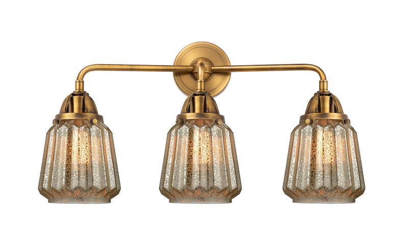Innovations 288-3W-BB-G146 Three Light Bath Vanity, Brushed Brass