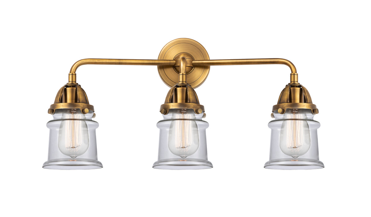 Innovations 288-3W-BB-G182S Three Light Bath Vanity, Brushed Brass