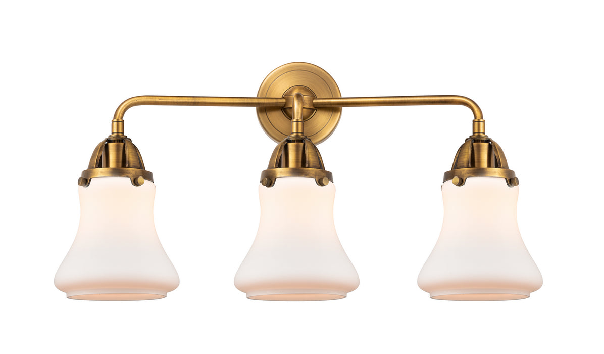 Innovations 288-3W-BB-G191 Three Light Bath Vanity, Brushed Brass