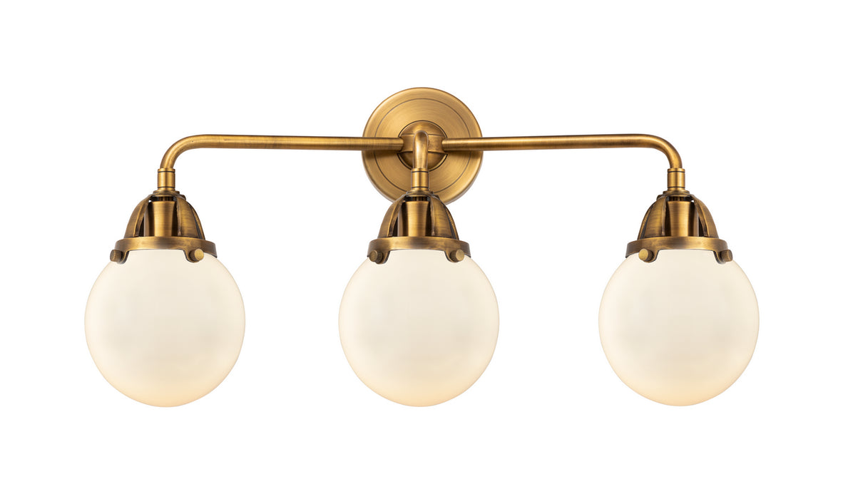 Innovations 288-3W-BB-G201-6 Three Light Bath Vanity, Brushed Brass