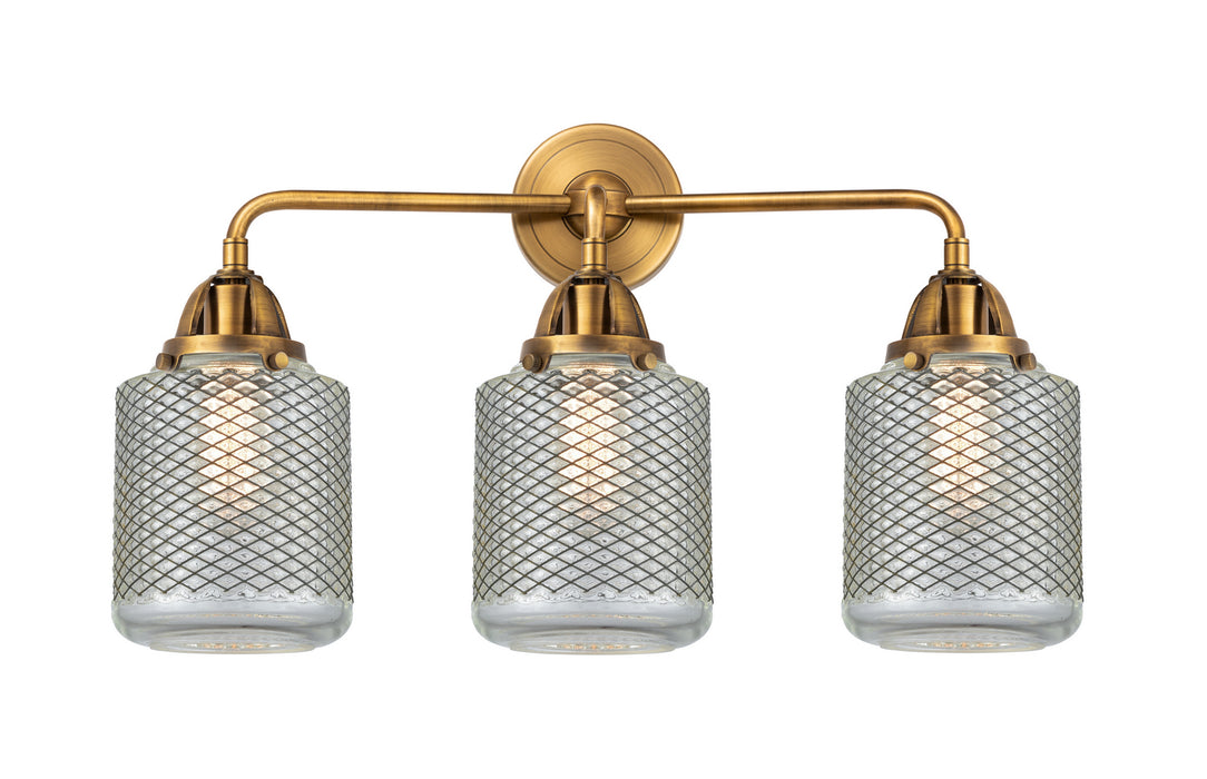 Innovations 288-3W-BB-G262 Three Light Bath Vanity, Brushed Brass