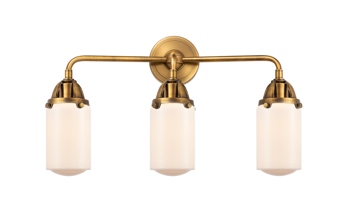 Innovations 288-3W-BB-G311 Three Light Bath Vanity, Brushed Brass