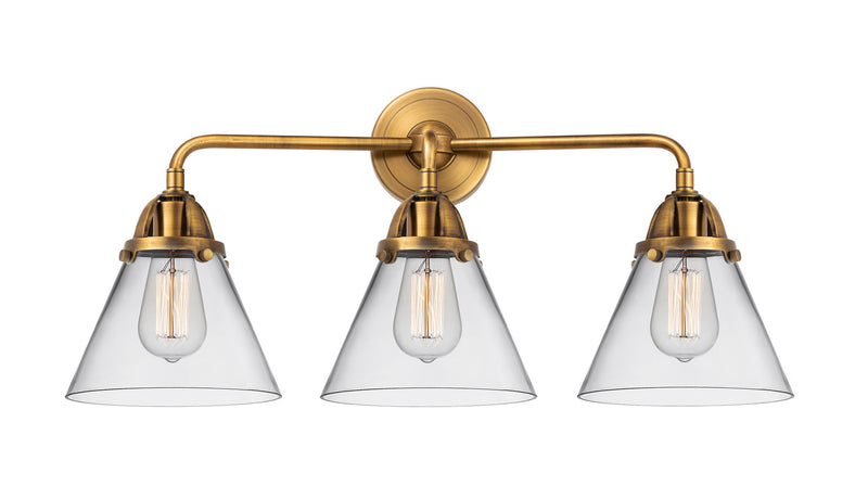 Innovations 288-3W-BB-G42 Three Light Bath Vanity, Brushed Brass