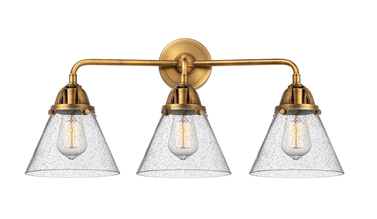 Innovations 288-3W-BB-G44 Three Light Bath Vanity, Brushed Brass
