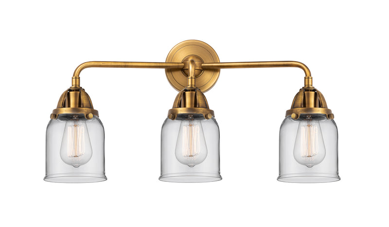 Innovations 288-3W-BB-G52 Three Light Bath Vanity, Brushed Brass
