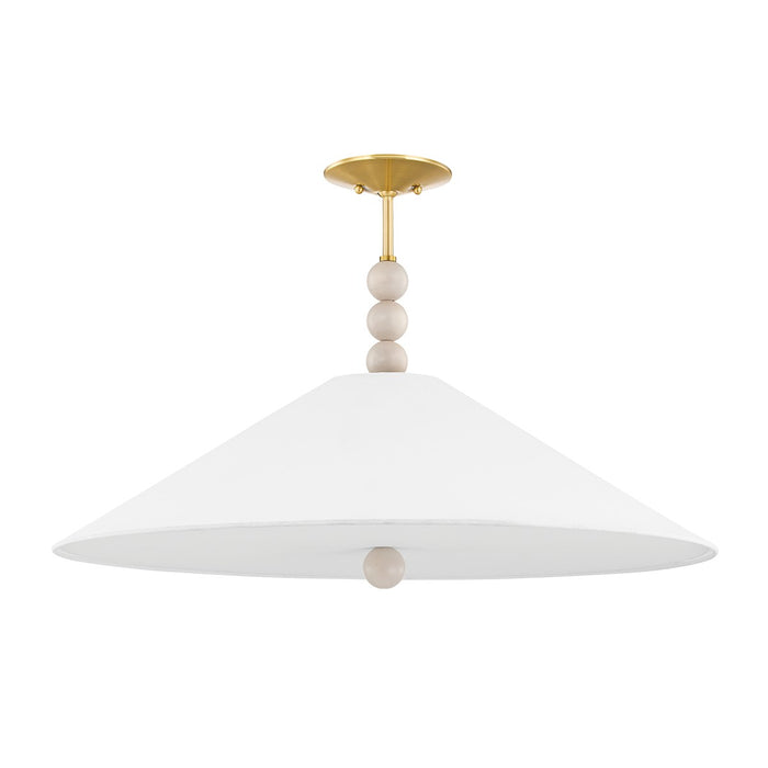 Mitzi H615703-AGB Three Light Pendant, Aged Brass