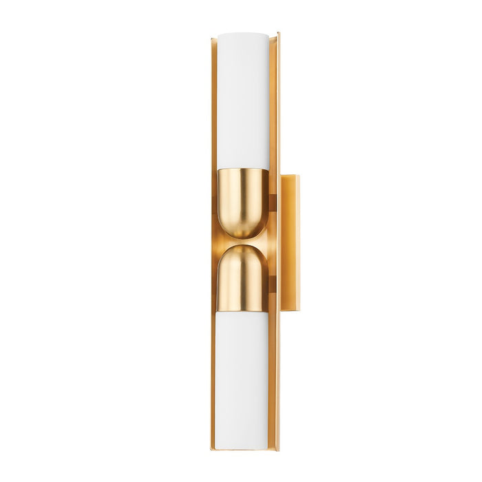 Mitzi H634102-AGB Two Light Wall Sconce, Aged Brass