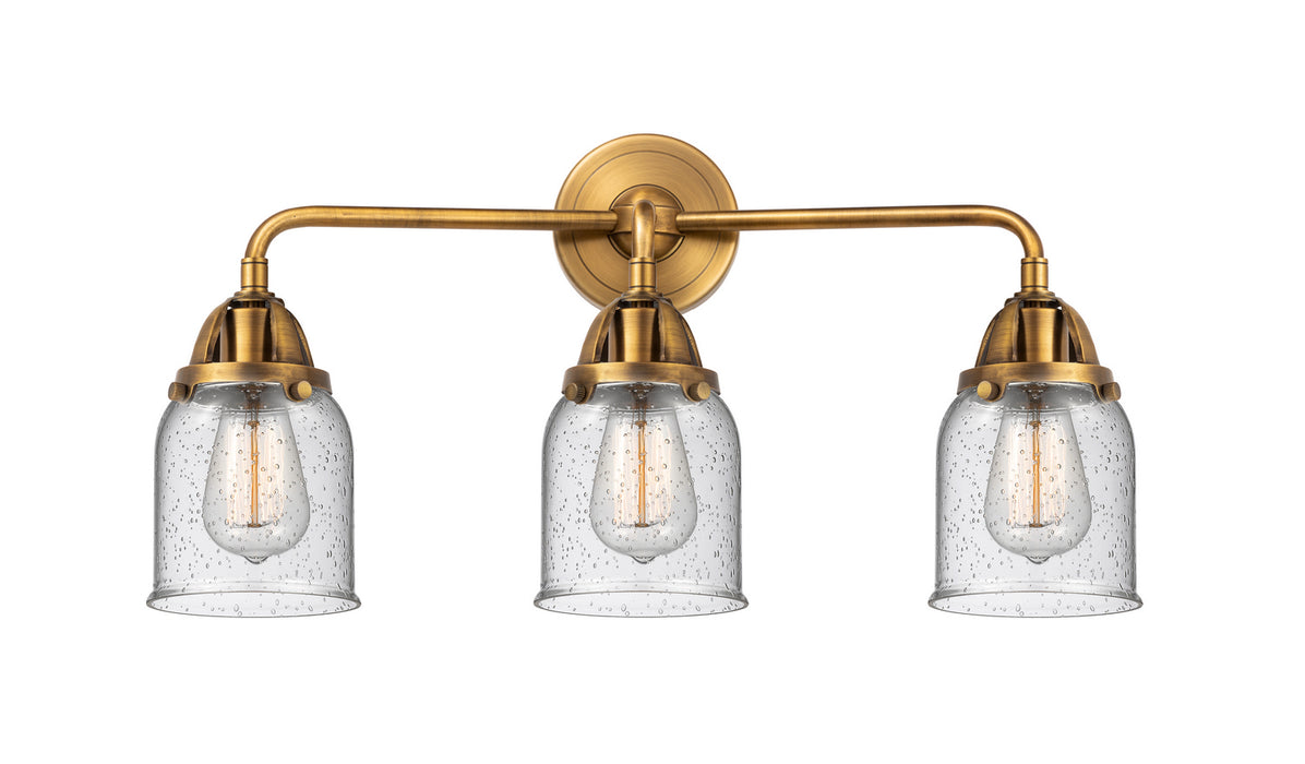 Innovations 288-3W-BB-G54 Three Light Bath Vanity, Brushed Brass