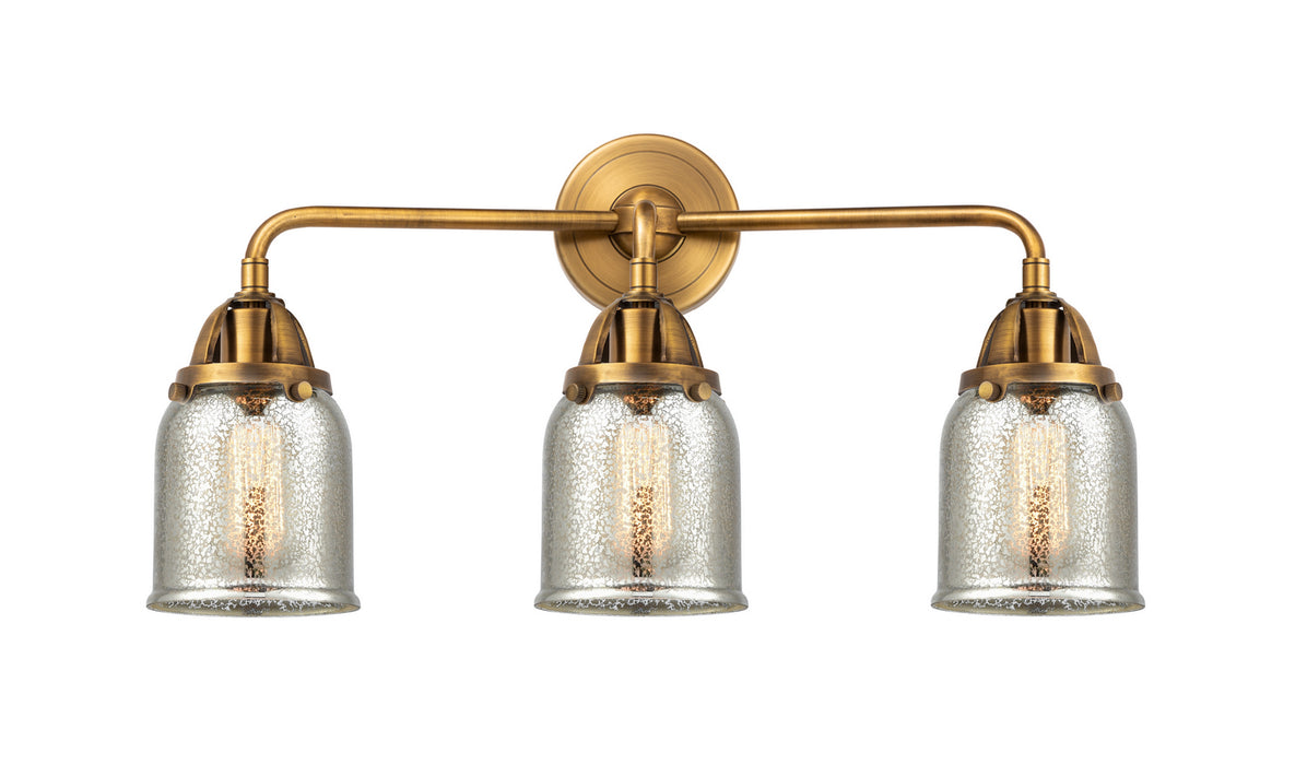 Innovations 288-3W-BB-G58 Three Light Bath Vanity, Brushed Brass