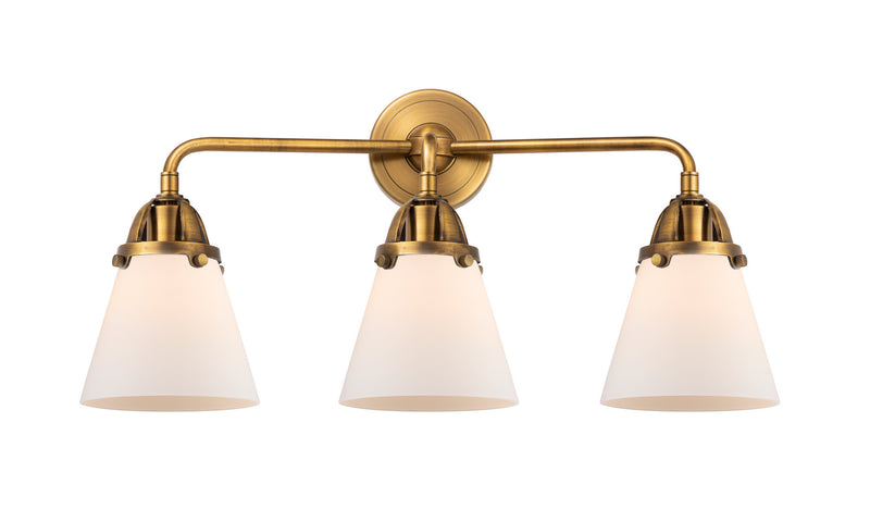 Innovations 288-3W-BB-G61 Three Light Bath Vanity, Brushed Brass