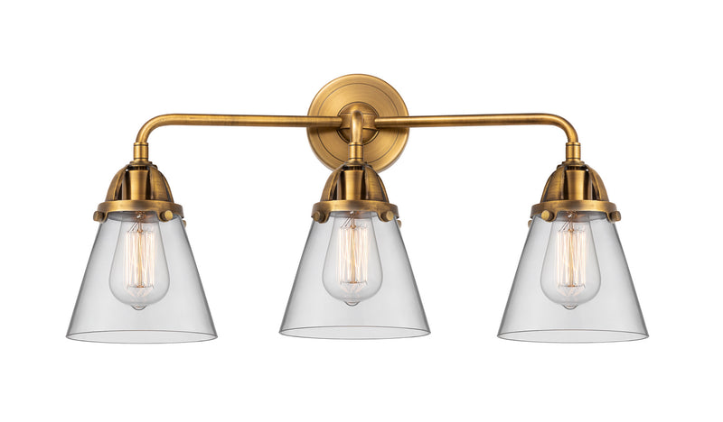 Innovations 288-3W-BB-G62 Three Light Bath Vanity, Brushed Brass