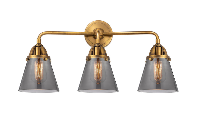 Innovations 288-3W-BB-G63 Three Light Bath Vanity, Brushed Brass