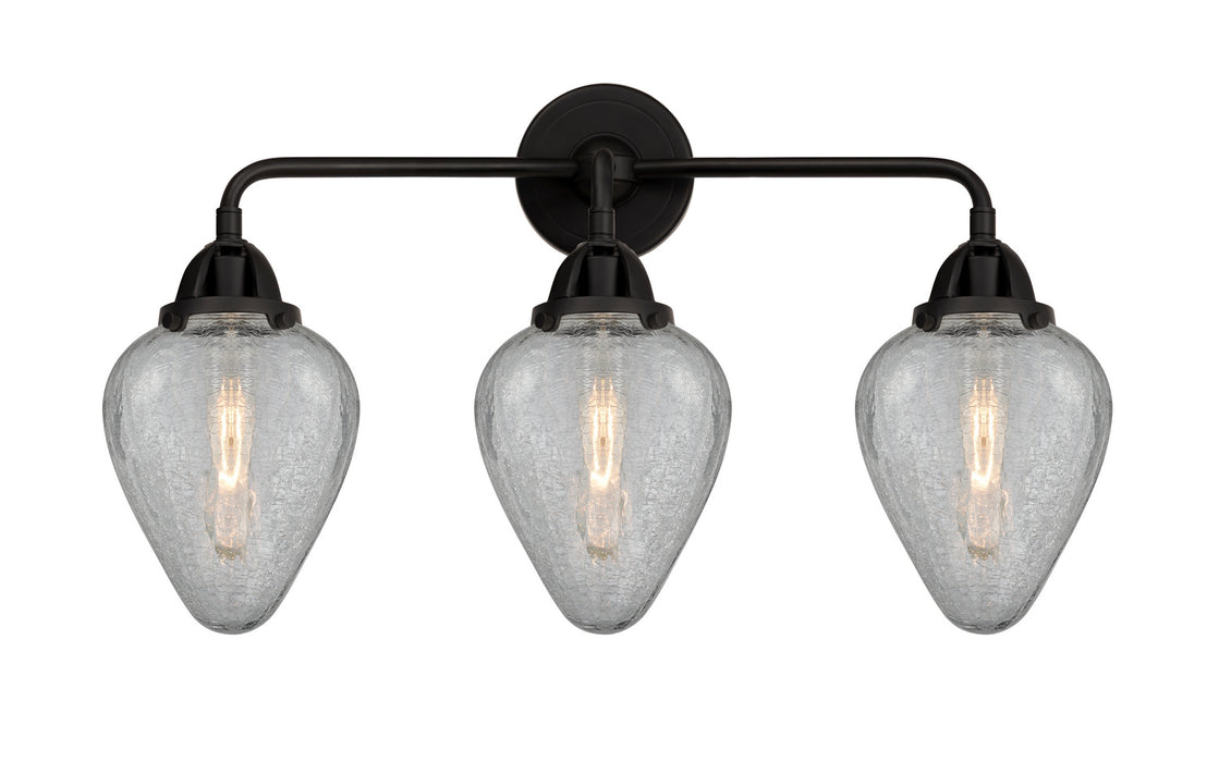 Innovations 288-3W-BK-G165 Three Light Bath Vanity, Matte Black