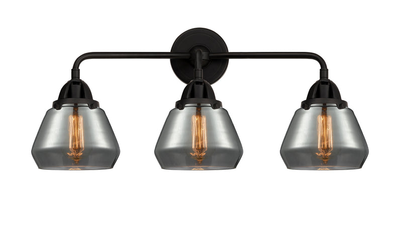 Innovations 288-3W-BK-G173 Three Light Bath Vanity, Matte Black