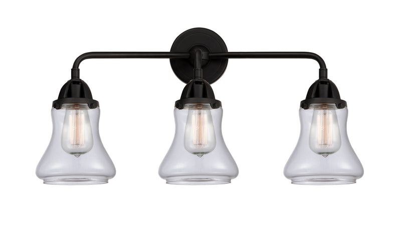 Innovations 288-3W-BK-G192 Three Light Bath Vanity, Matte Black