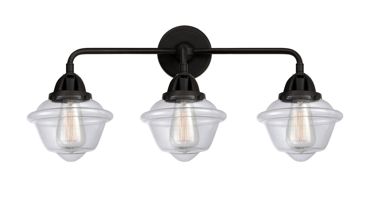 Innovations 288-3W-BK-G532 Three Light Bath Vanity, Matte Black