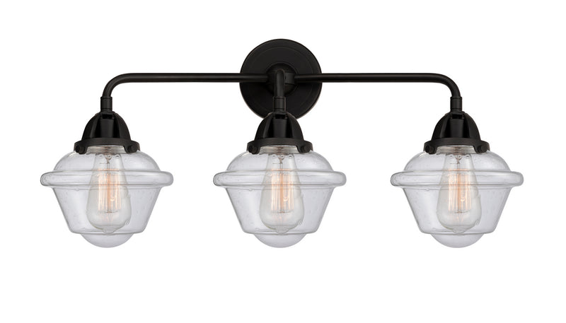Innovations 288-3W-BK-G534 Three Light Bath Vanity, Matte Black