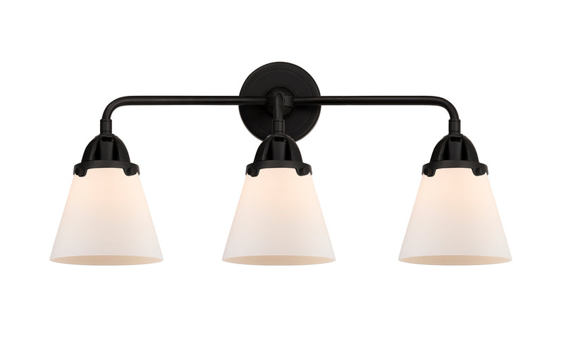 Innovations 288-3W-BK-G61 Three Light Bath Vanity, Matte Black