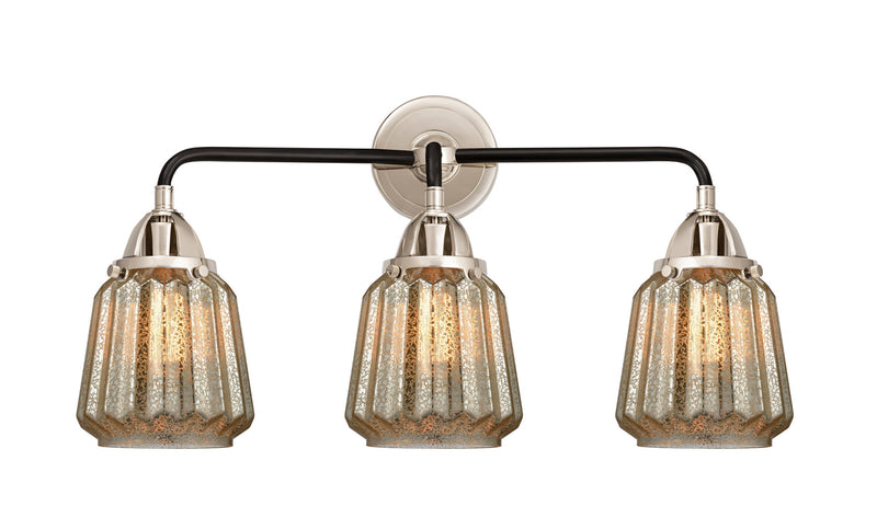 Innovations 288-3W-BPN-G146 Three Light Bath Vanity, Black Polished Nickel