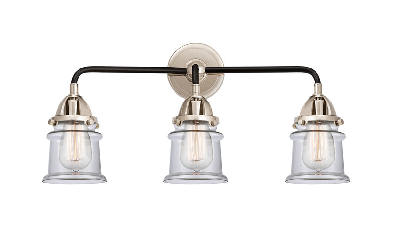 Innovations 288-3W-BPN-G182S Three Light Bath Vanity, Black Polished Nickel