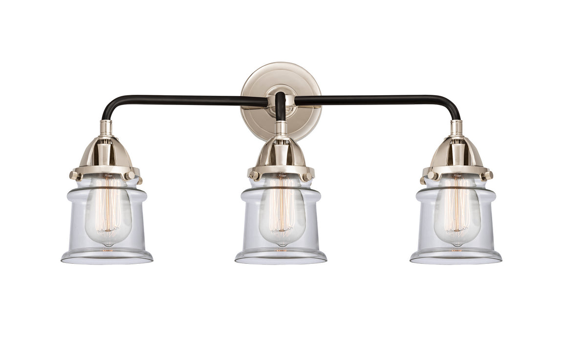 Innovations 288-3W-BPN-G182S Three Light Bath Vanity, Black Polished Nickel