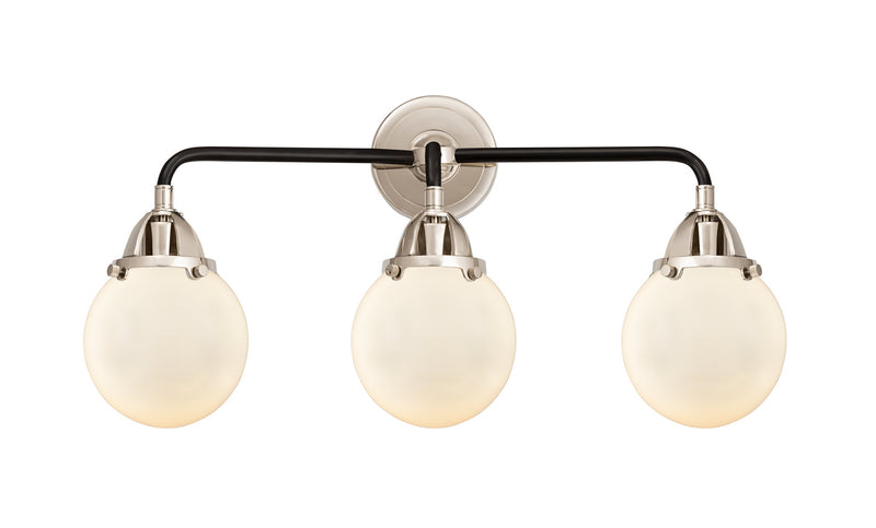 Innovations 288-3W-BPN-G201-6 Three Light Bath Vanity, Black Polished Nickel