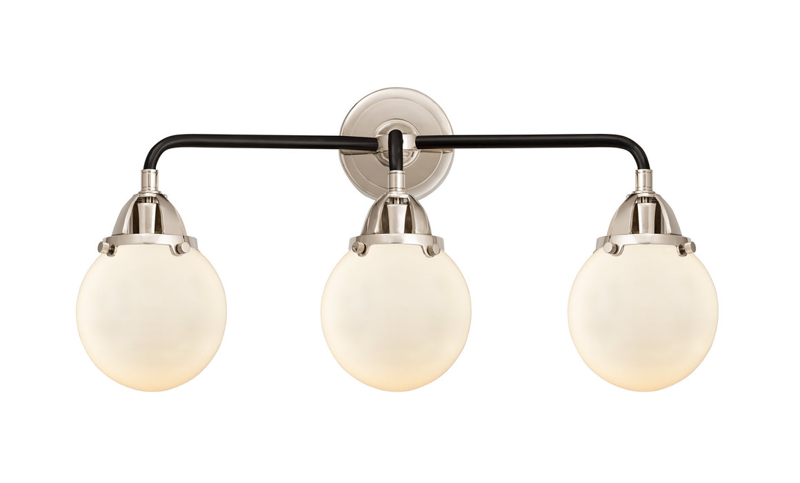 Innovations 288-3W-BPN-G201-6 Three Light Bath Vanity, Black Polished Nickel