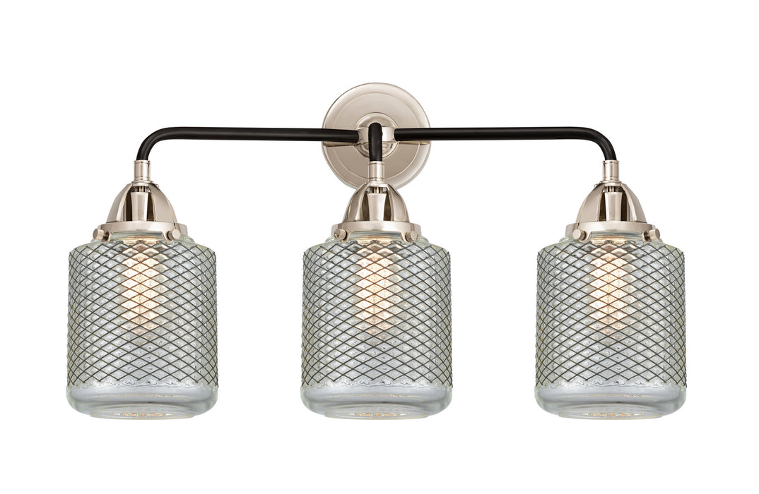 Innovations 288-3W-BPN-G262 Three Light Bath Vanity, Black Polished Nickel