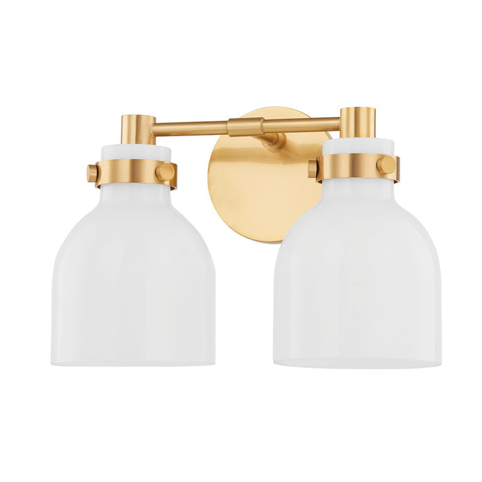 Mitzi H649302-AGB Two Light Bath and Vanity, Aged Brass