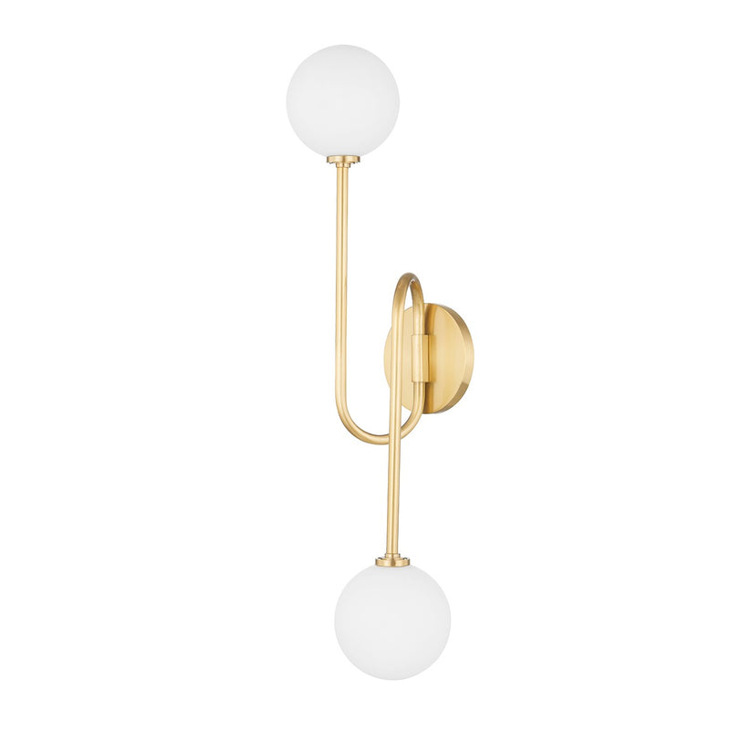 Mitzi H655102A-AGB LED Wall Sconce, Aged Brass