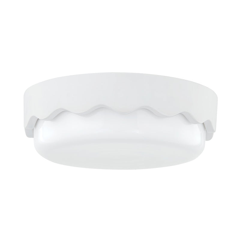 Mitzi H656503-CMW Three Light Flush Mount, Ceramic Matte White