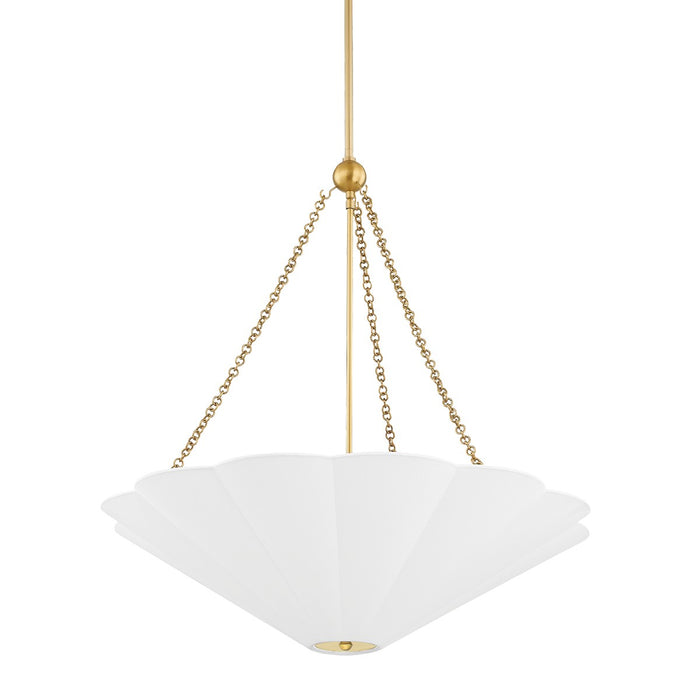 Mitzi H676703-AGB Three Light Pendant, Aged Brass