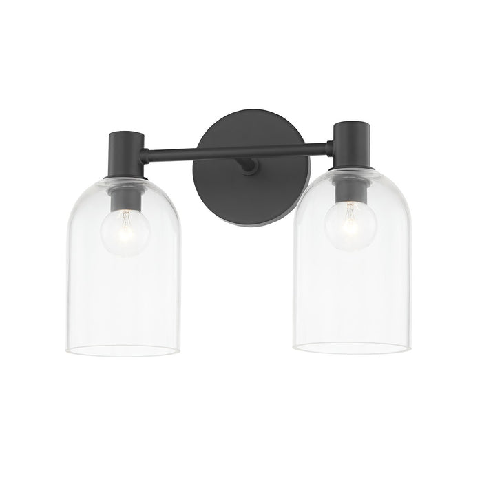 Mitzi H678302-SBK Two Light Bath and Vanity, Soft Black