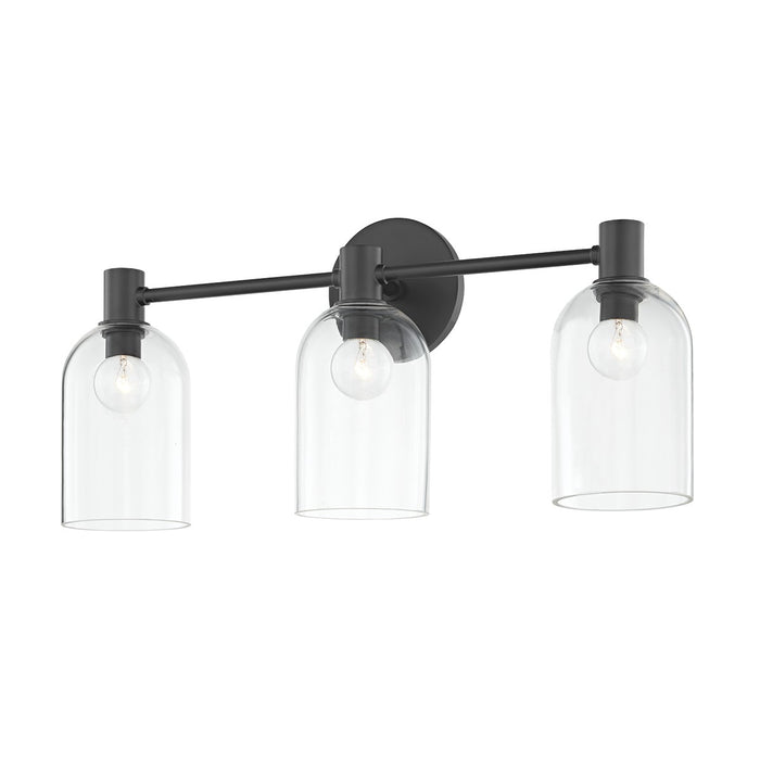 Mitzi H678303-SBK Three Light Bath and Vanity, Soft Black