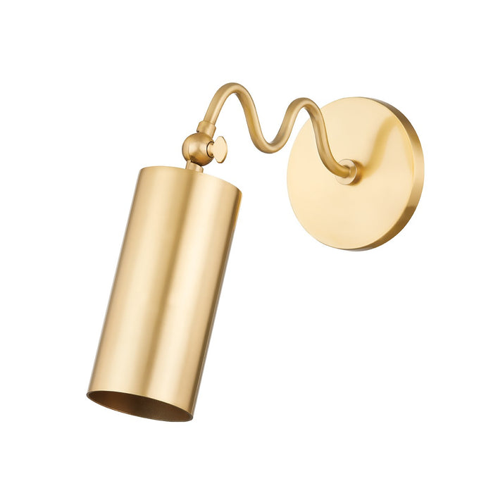 Mitzi H742101-AGB One Light Wall Sconce, Aged Brass