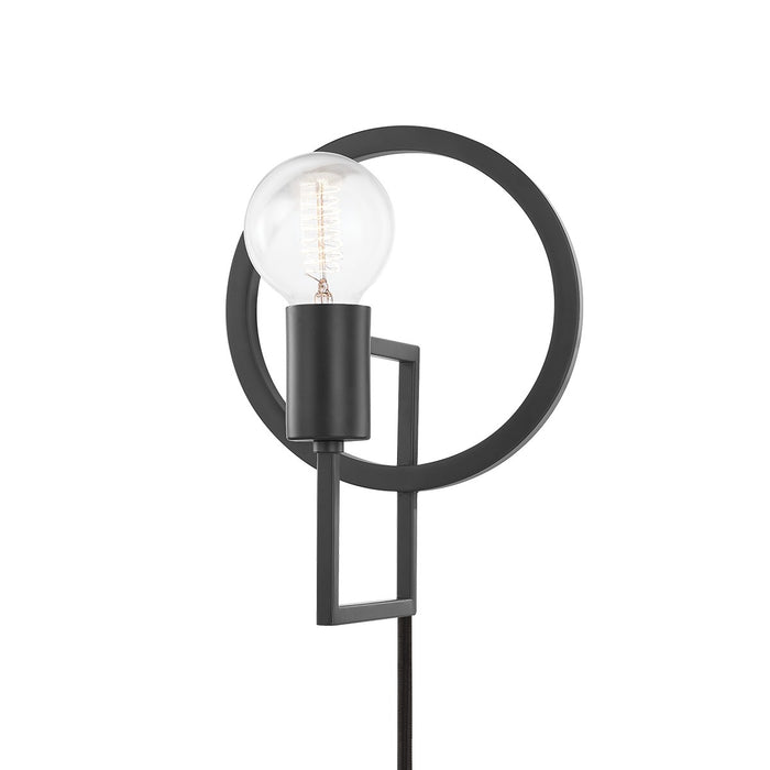 Mitzi HL637201-DKGY One Light Wall Sconce, Dark Gray