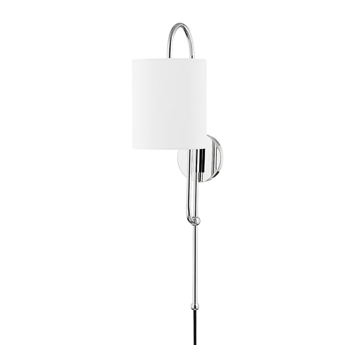 Mitzi HL641201-PN One Light Wall Sconce, Polished Nickel