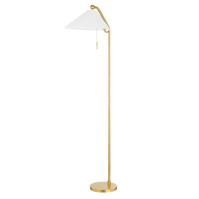Mitzi HL647401-AGB One Light Floor Lamp, Aged Brass