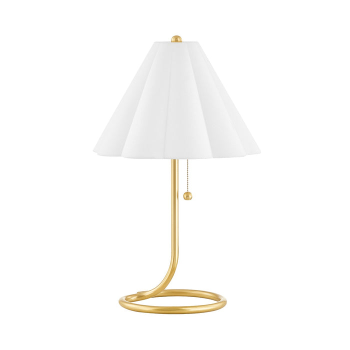Mitzi HL653201-AGB One Light Table Lamp, Aged Brass
