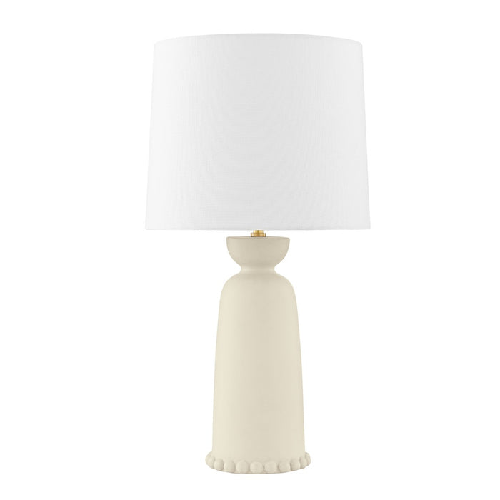 Mitzi HL663201-AGB/CAI One Light Table Lamp, Aged Brass/Ceramic Antique Ivory