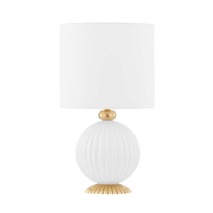 Mitzi HL664201-AGB One Light Table Lamp, Aged Brass