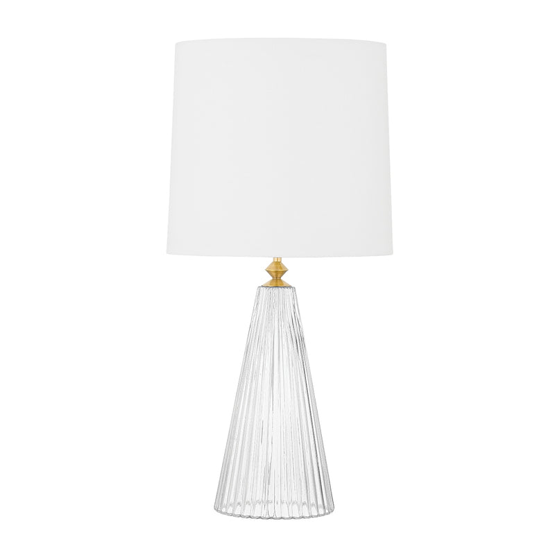 Mitzi HL665201-AGB One Light Table Lamp, Aged Brass