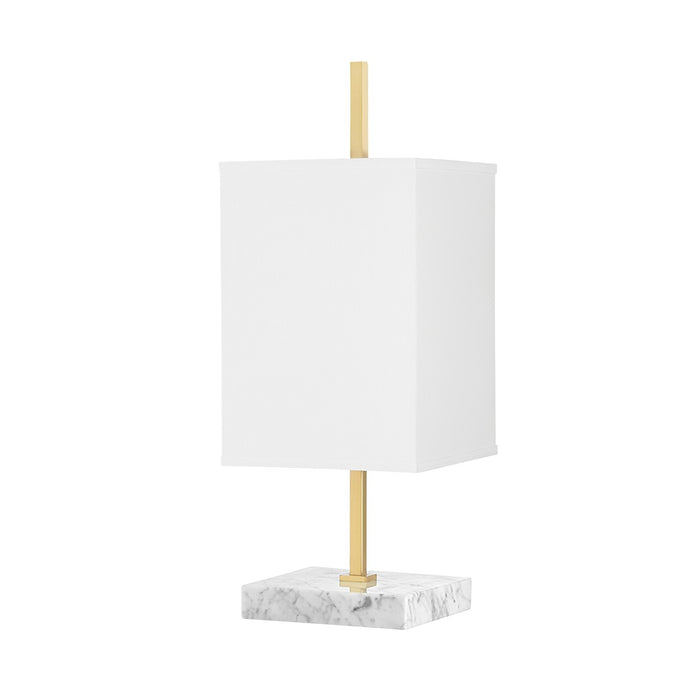 Mitzi HL700201-AGB One Light Table Lamp, Aged Brass