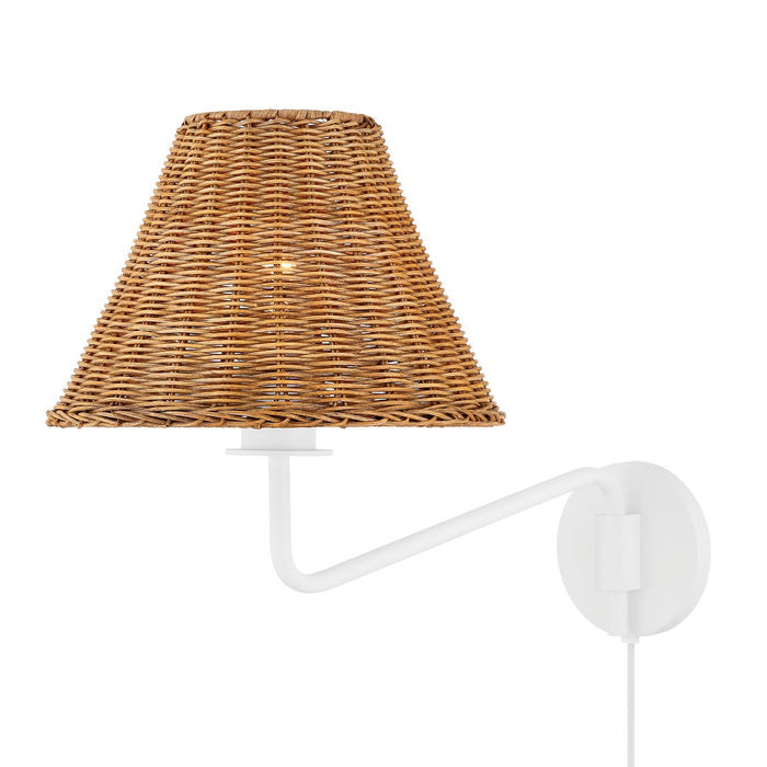 Mitzi HL704201-TWH One Light Wall Sconce, Textured White