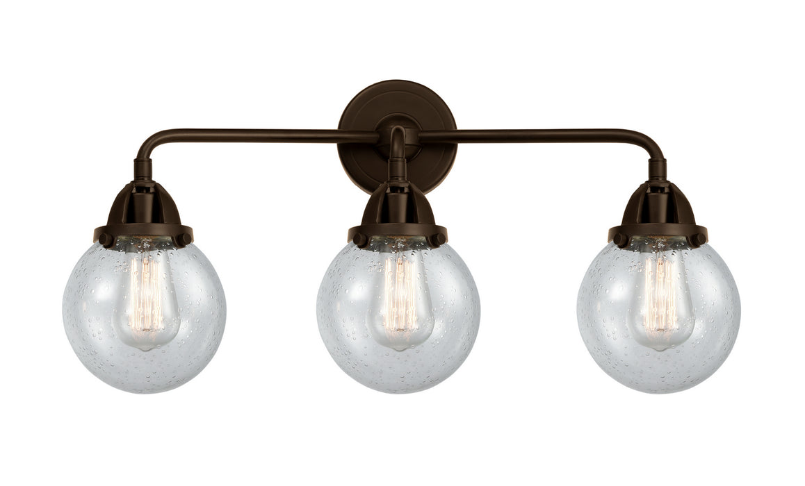 Innovations 288-3W-OB-G204-6 Three Light Bath Vanity, Oil Rubbed Bronze