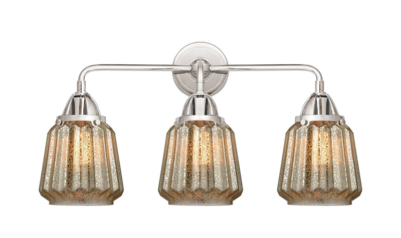 Innovations 288-3W-PC-G146 Three Light Bath Vanity, Polished Chrome